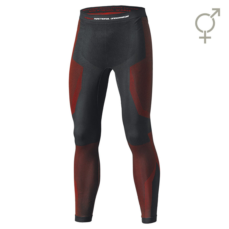 Held 3D Skin Warm Basisbroek Lang Zwart Rood