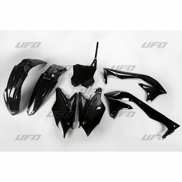 UFO Plasticset Zwart Kawasaki KX450F 2016-2017