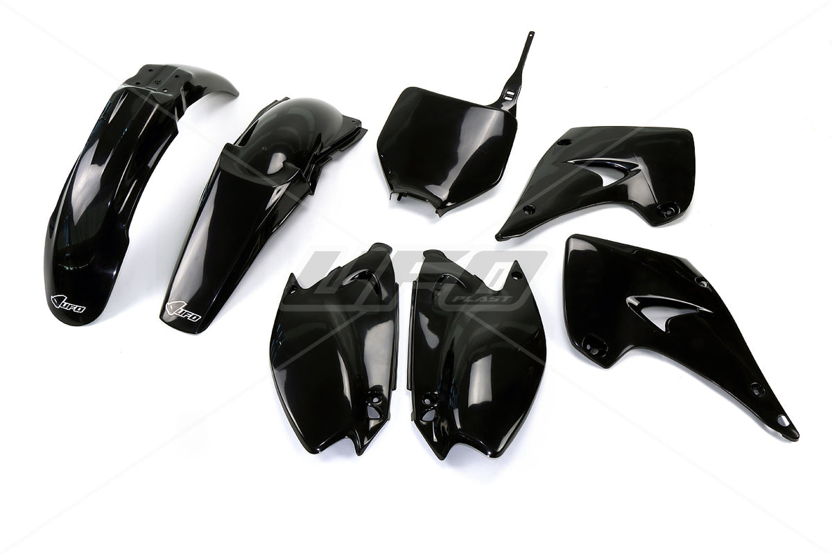 UFO Plasticset Zwart KAWASAKI KX125/KX250 2003-2004