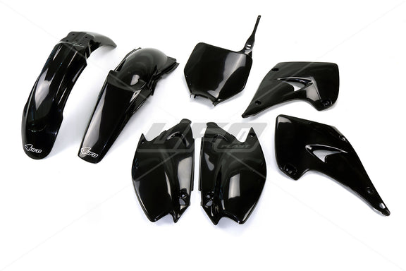 UFO Plasticset Zwart KAWASAKI KX125/KX250 2003-2004