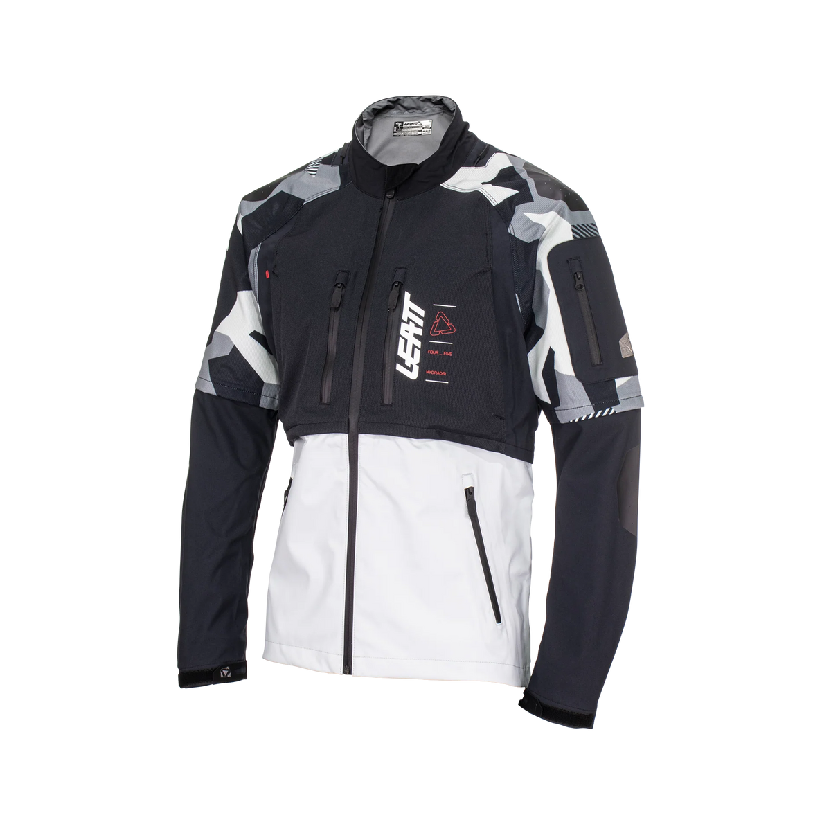 Leatt HydraDri 4.5 Motorradjacke, wasserdicht (20.000 mm Wassersäule), leicht, Forge Gray