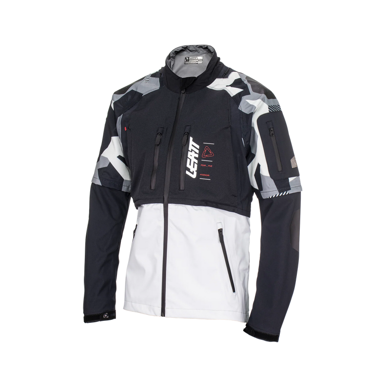 Leatt HydraDri 4.5 Motorradjacke, wasserdicht (20.000 mm Wassersäule), leicht, Forge Gray