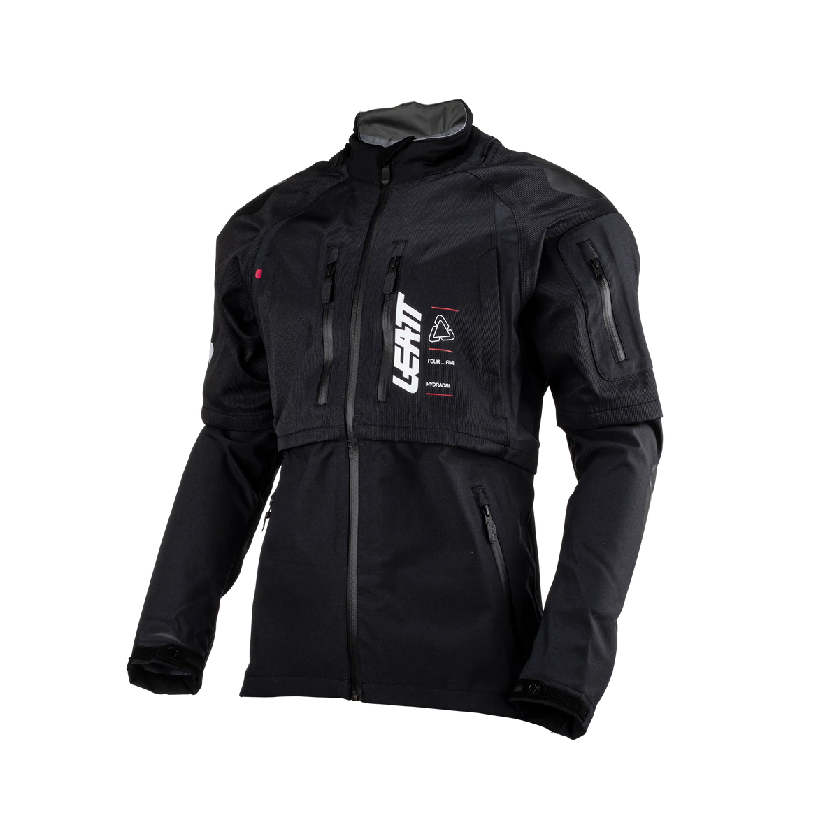 Leatt HydraDri 4.5 Motorradjacke, wasserdicht (20.000 mm), atmungsaktiv, schwarz