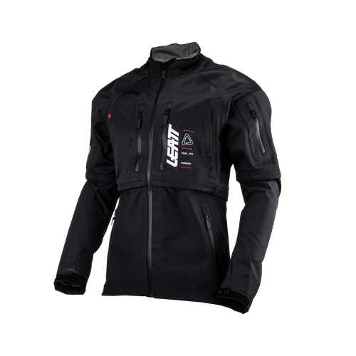 Leatt HydraDri 4.5 Motorradjacke, wasserdicht (20.000 mm), atmungsaktiv, schwarz
