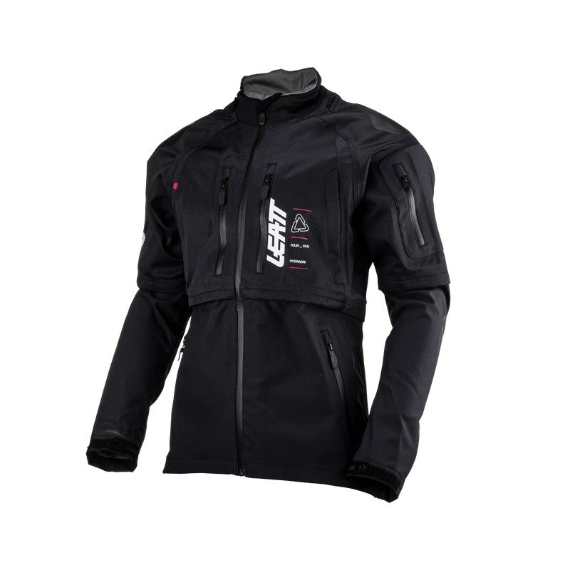 Leatt HydraDri 4.5 Motorradjacke, wasserdicht (20.000 mm), atmungsaktiv, schwarz