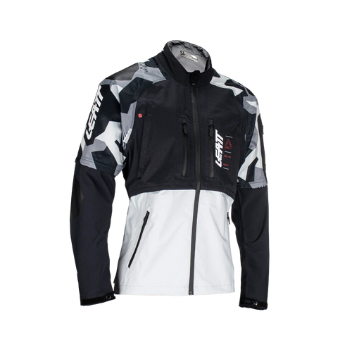 Leatt HydraDri 4.5 motorcycle jacket waterproof 20K lightweight Forge Gray