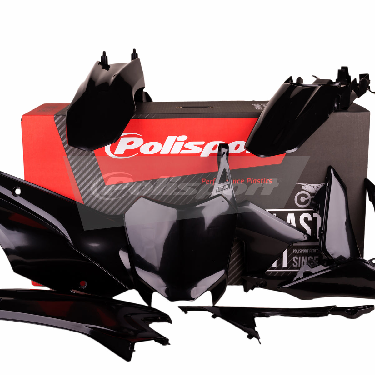 Polisport Plasticset Zwart HONDA CRF110F 2013-2018
