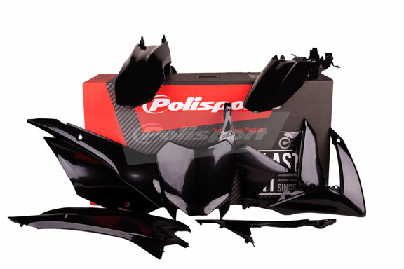 Polisport Plasticset Zwart HONDA CRF110F 2013-2018