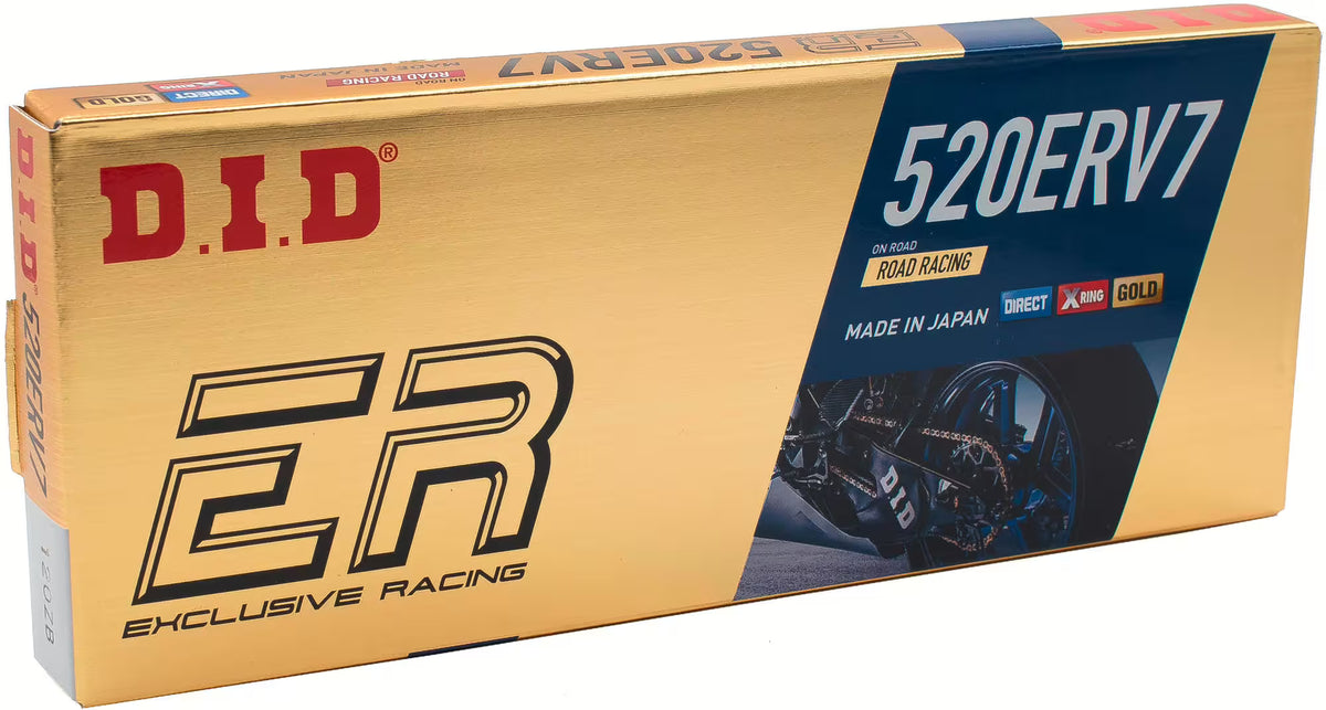 DID 520 ERV7 Chain – Gold/Gold | Race X-Ring Superbike