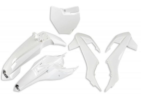 UFO Plastic Kit White KTM 65 SX 2016-2023