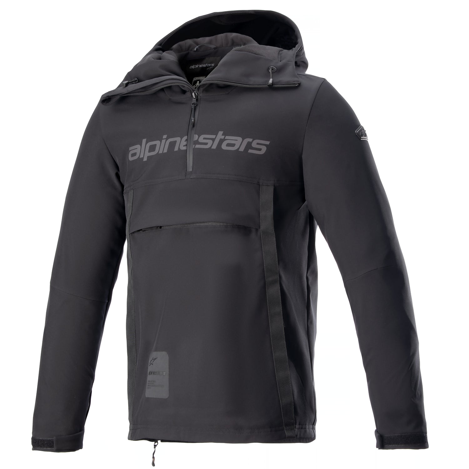 Alpinestars Hoodie Sherpa Black/Reflective Motorcycle Jacket