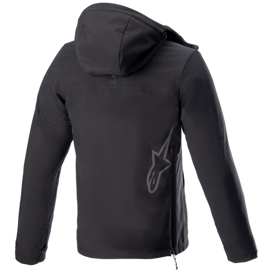 Alpinestars Hoodie Sherpa Black/Reflective Motorcycle Jacket