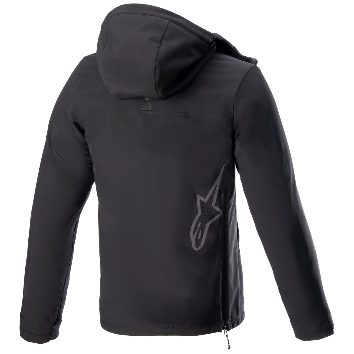 Alpinestars Hoodie Sherpa Schwarz/Reflektierende Motorradjacke