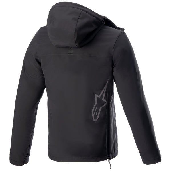 Alpinestars Hoodie Sherpa Schwarz/Reflektierende Motorradjacke