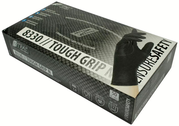 NITRAS wegwerphandschoen "Tough Grip N" maat L, zwart – Disposable Gloves kopen bij WheelsWork | Motoronderdelen, Gereedschap & Accessoires