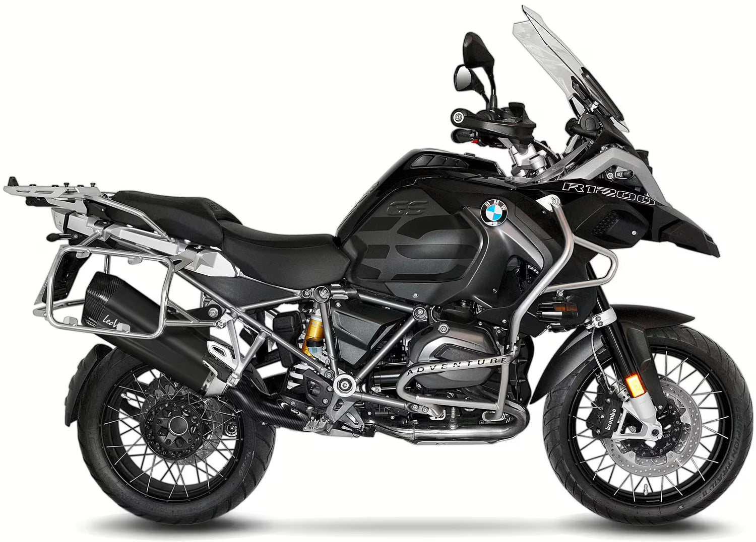 BMW R 1200 GS / Adventure LeoVince SBK LV-12 Black Edition Slip-On