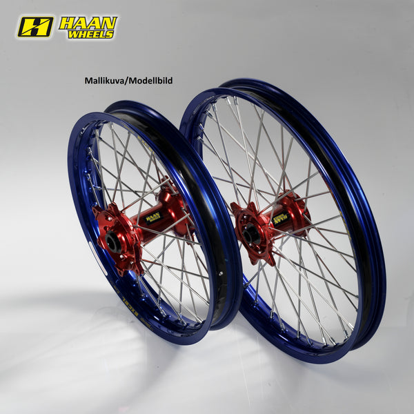Haan Compleet Wiel 21x1,60 Honda CR 125/250-CRF 250/450 1995-2026 Rood, Blauw