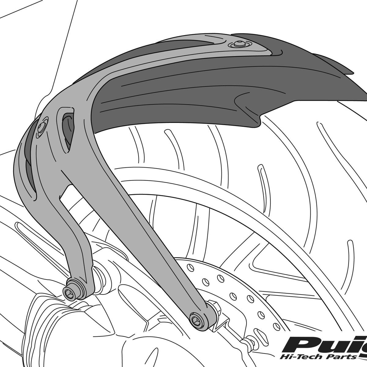Puig Achterspatbord Honda Africa Twin/Sports Adve