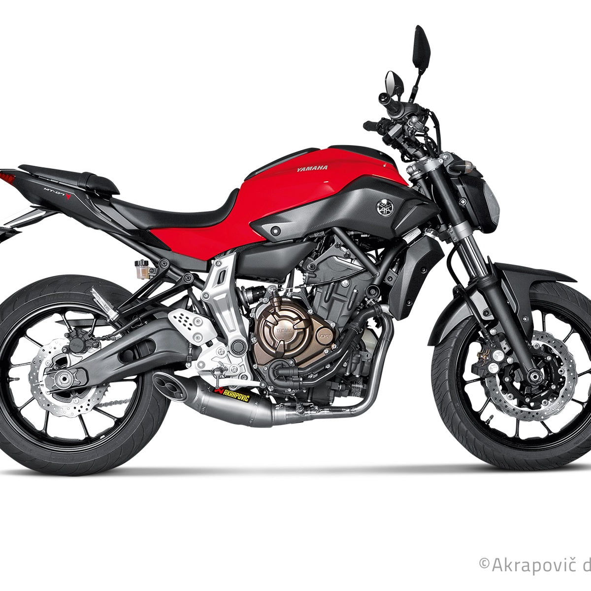 Akrapovic Racing Line Titanium Uitlaatsysteem Yamaha MT-07. (2014-2016)