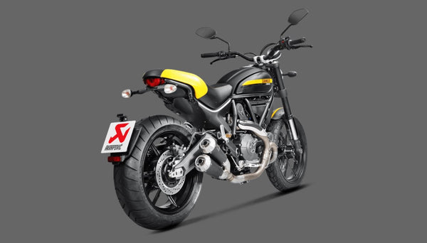 Akrapovic Slip-On Line Muffler Titanium Ducati Scrambler 800 2015-2020
