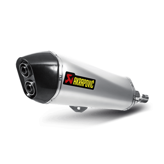 Akrapovic Slip-On Line Einddemper RVS Piaggio Satelis 400/500/Beverly 400/500/MP3 400/500