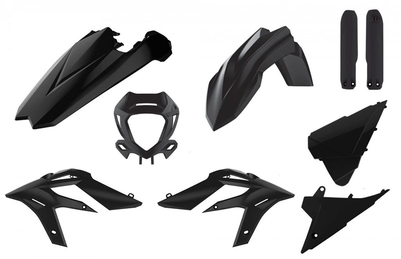 Polisport Plasticset Zwart BETA XTRAINER 250/XTRAINER 300 2020-2022