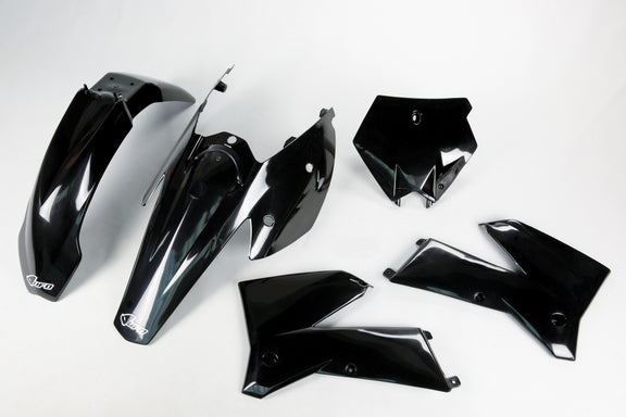 UFO Plasticset Zwart KTM 125 EXC/125 SX