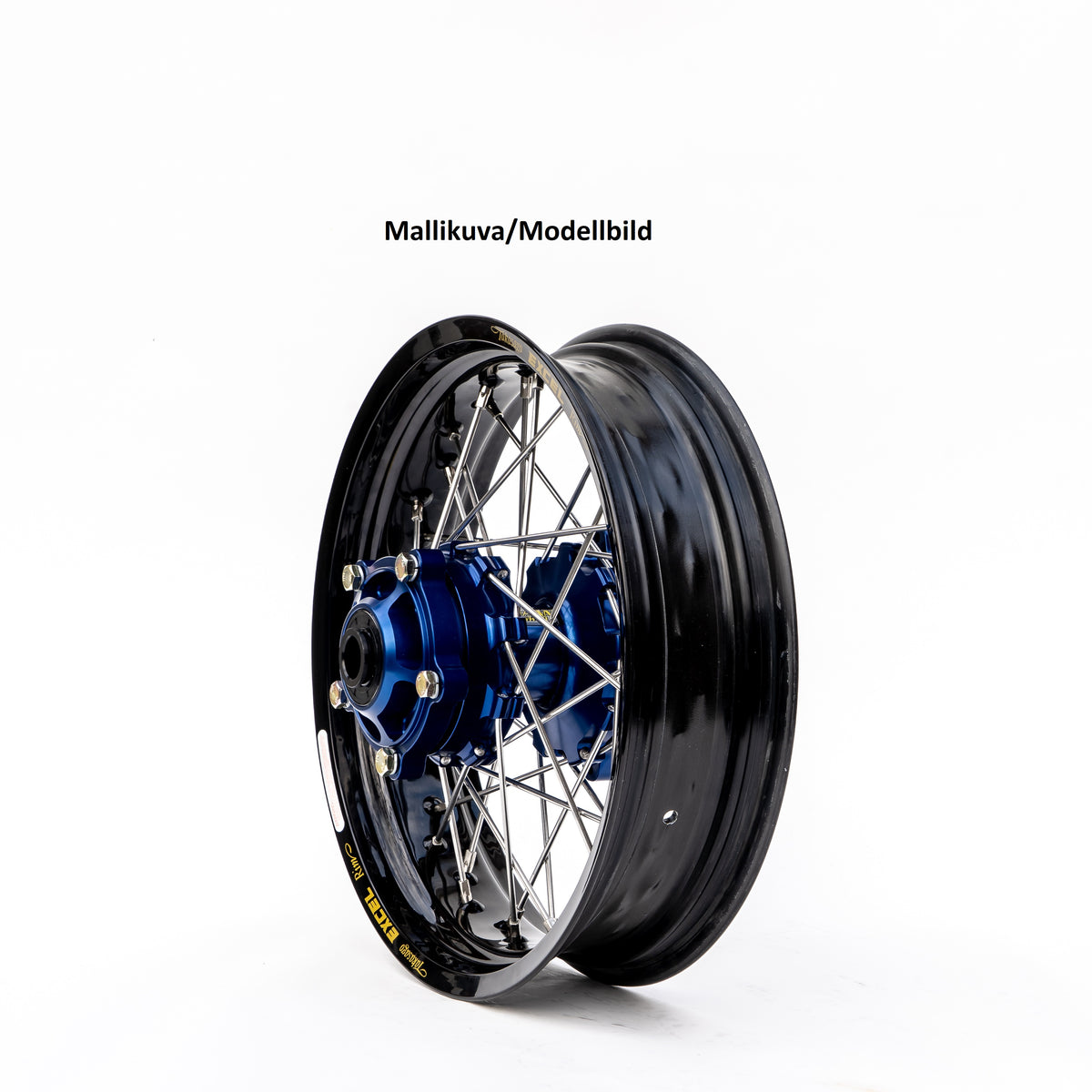 Haan Compleet Wiel 17x5,00 Yamaha YZF250/450 2009-2025 Naaf blauw, Velg zwart