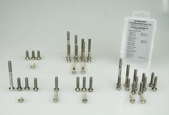 Scar Titanium Motorboutenset 125SX 42 bouten 2016-2023