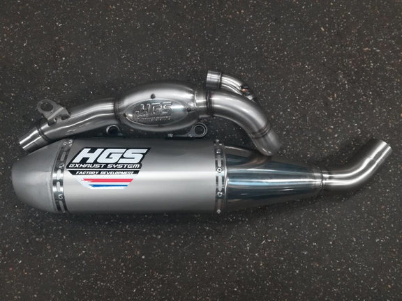 HGS Compleet uitlaatsysteem 4-takt staal Fantic XX250F / Yamaha YZ250F 2019-2026