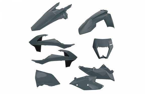 Polisport Plasticset Grijs KTM 125 EXC/125 XC-W 2017-2019