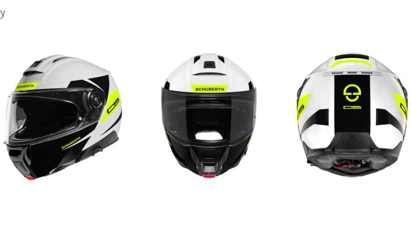 Schuberth C5 Eclipse Yellow/White Systeemhelm