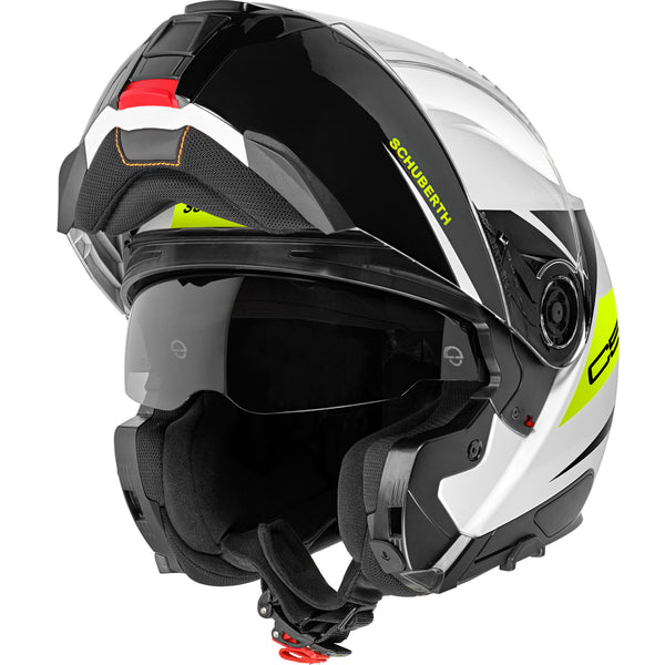 Schuberth C5 Eclipse Yellow/White Modular Helmet
