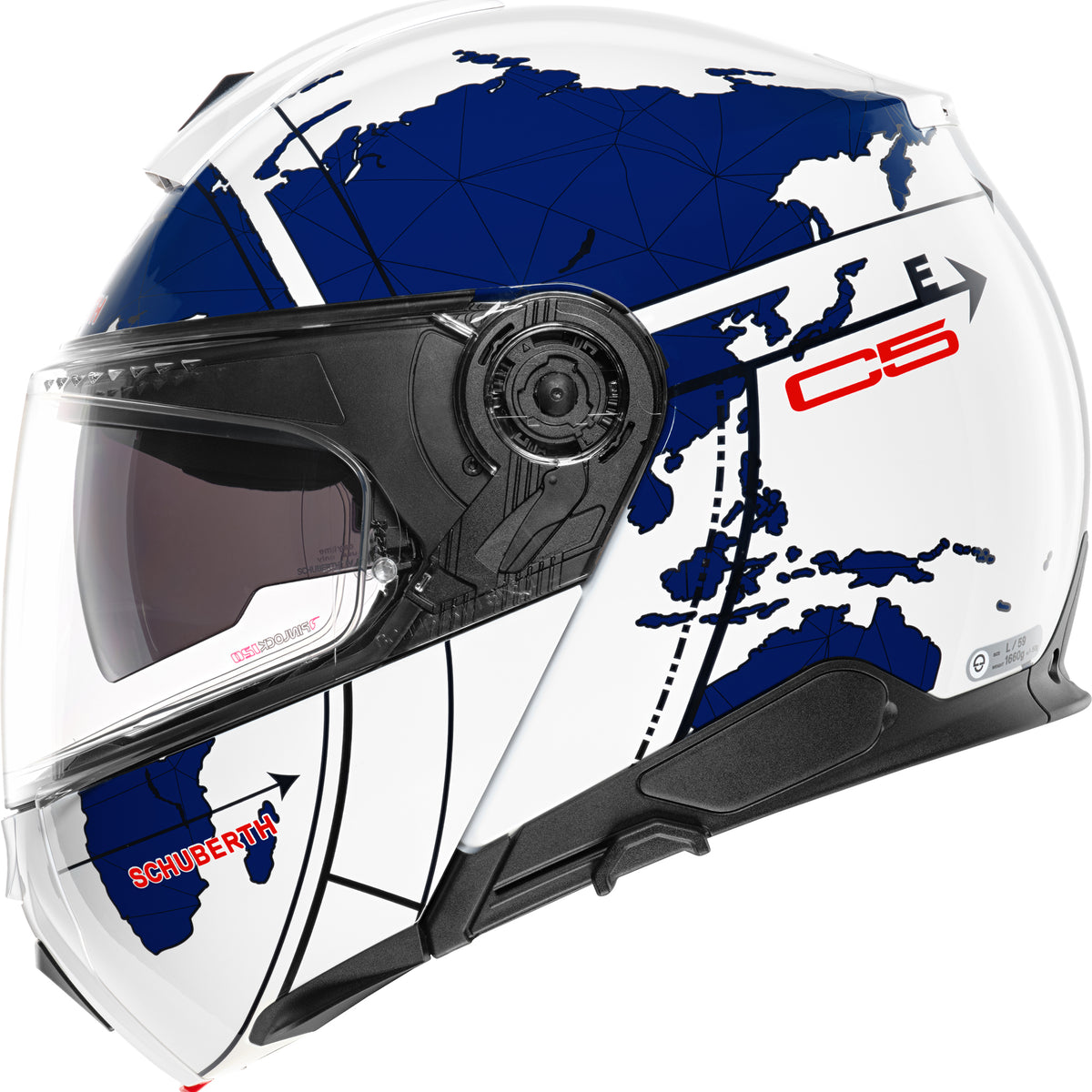 Schuberth C5 Globe blue Systeemhelm