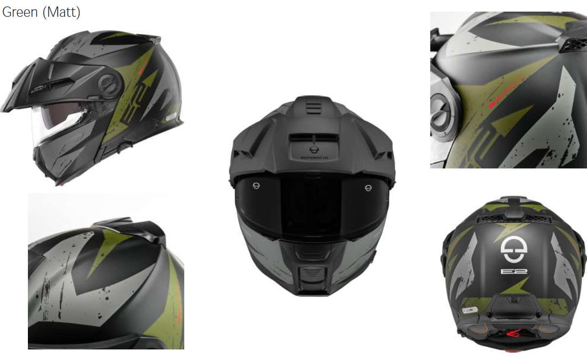 Schuberth E2 Explorer Matt Green Adventurehelm