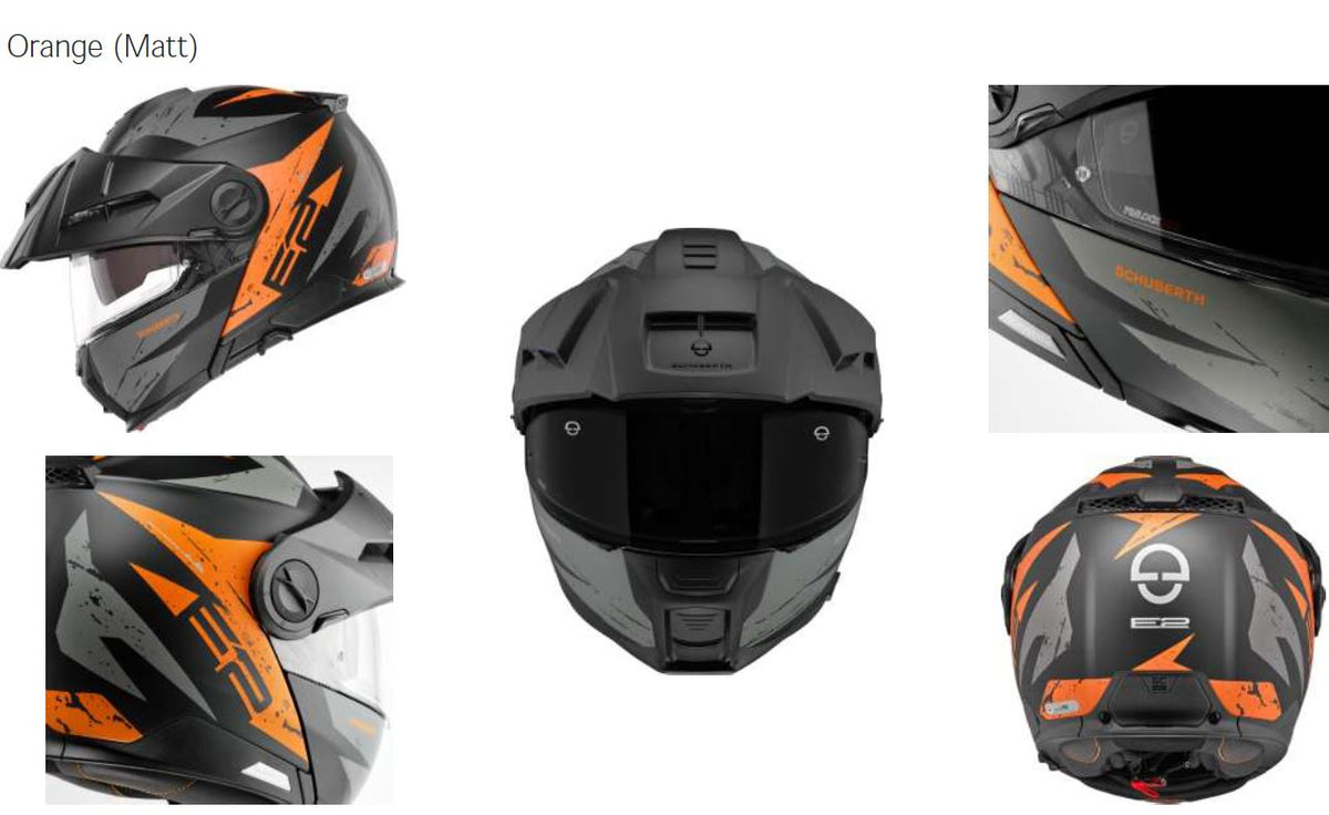 Schuberth E2 Explorer Matt Orange Adventurehelm
