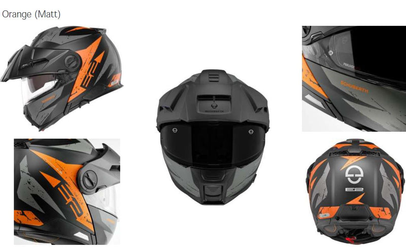 Schuberth E2 Explorer Matt Orange Adventurehelm