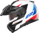 Schuberth E2 Defender White/Blue Adventurehelm