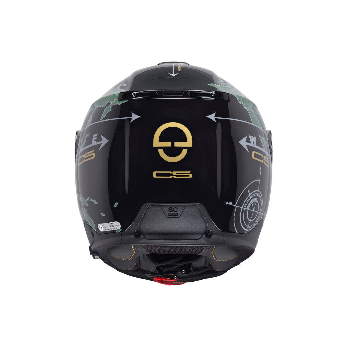 Schuberth C5 Globe Green Systeemhelm
