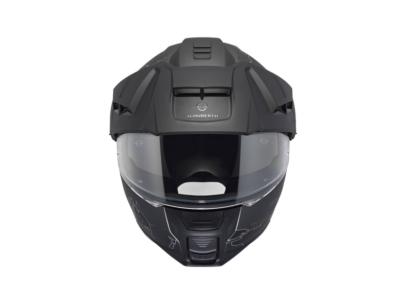Schuberth E2 Atlas matt black/red Adventurehelm