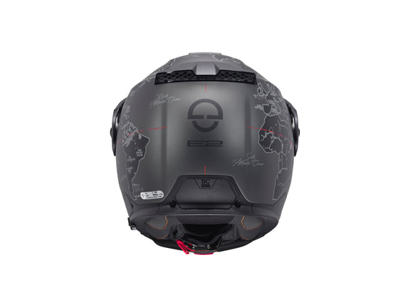 Schuberth E2 Atlas matt black/red Adventurehelm