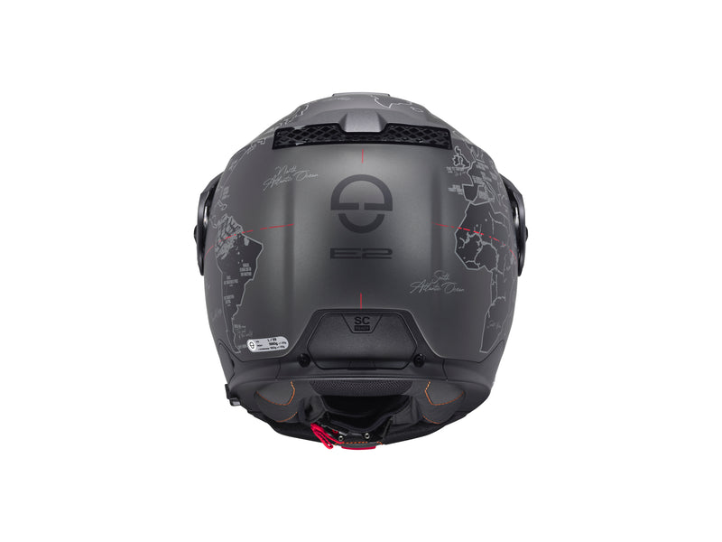Schuberth E2 Atlas matt black/red Adventurehelm