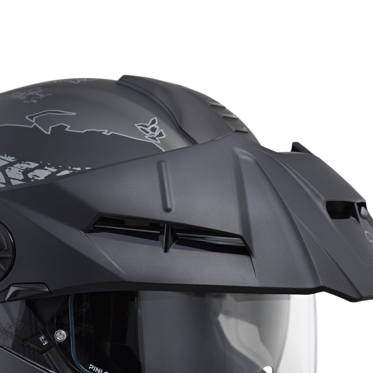 Schuberth E2 Atlas matt black/red Adventurehelm