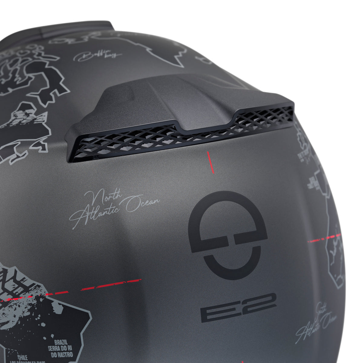 Schuberth E2 Atlas matt black/red Adventurehelm