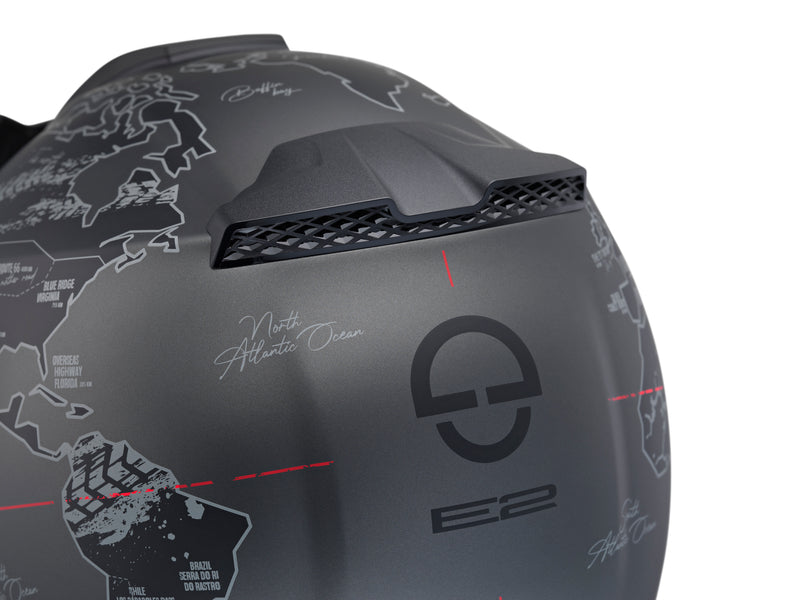 Schuberth E2 Atlas matt black/red Adventurehelm