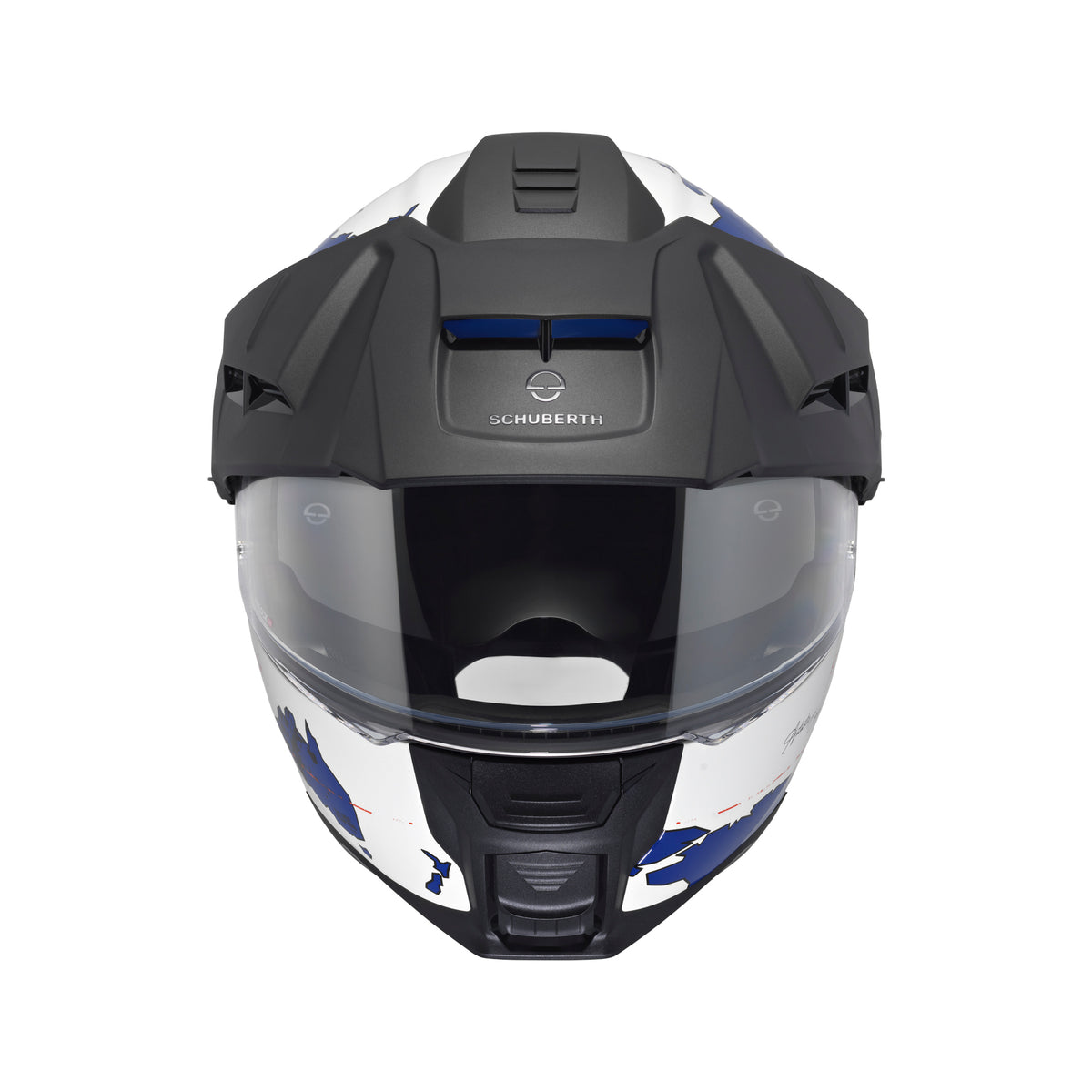 Schuberth E2 Atlas White/Blue Adventurehelm