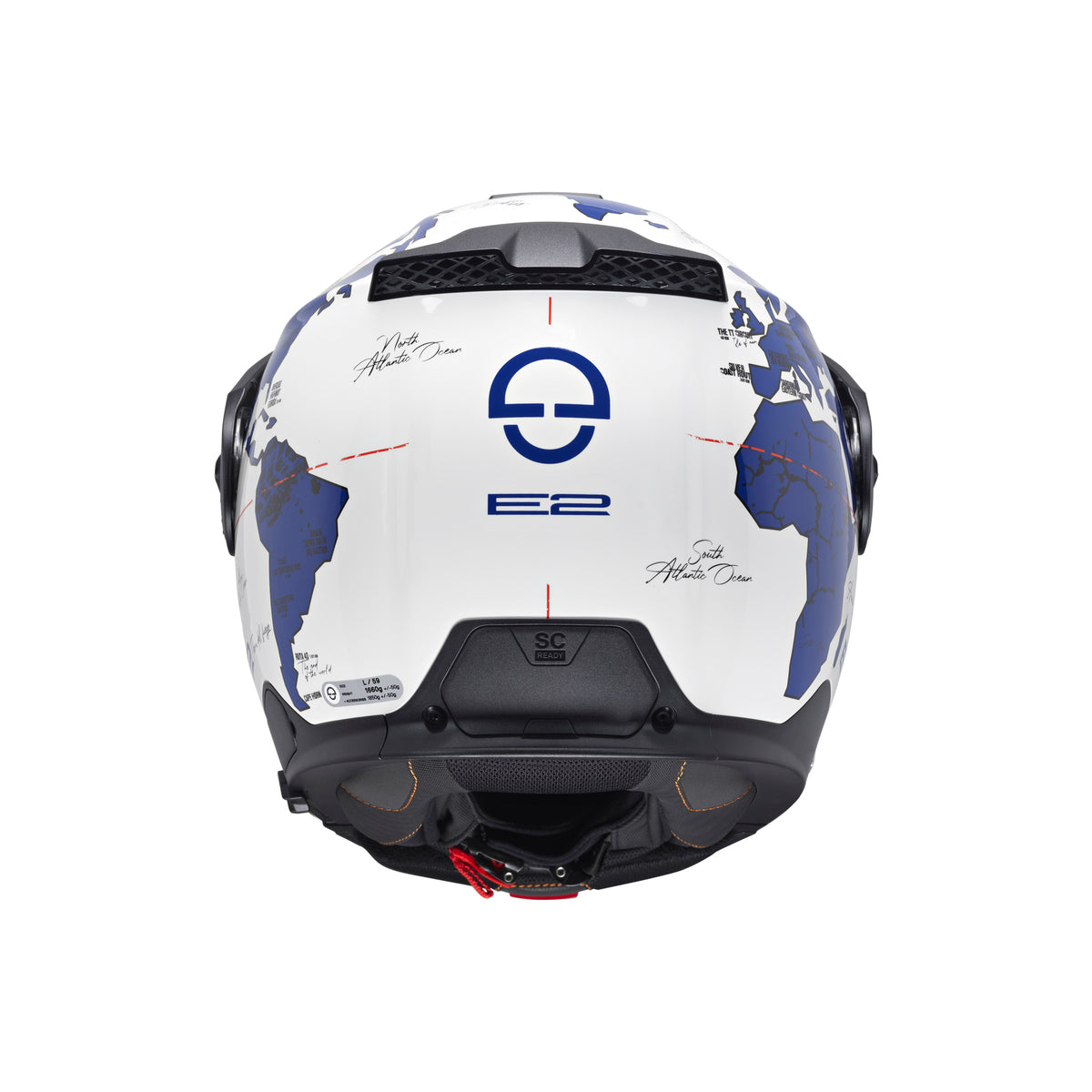 Schuberth E2 Atlas White/Blue Adventurehelm