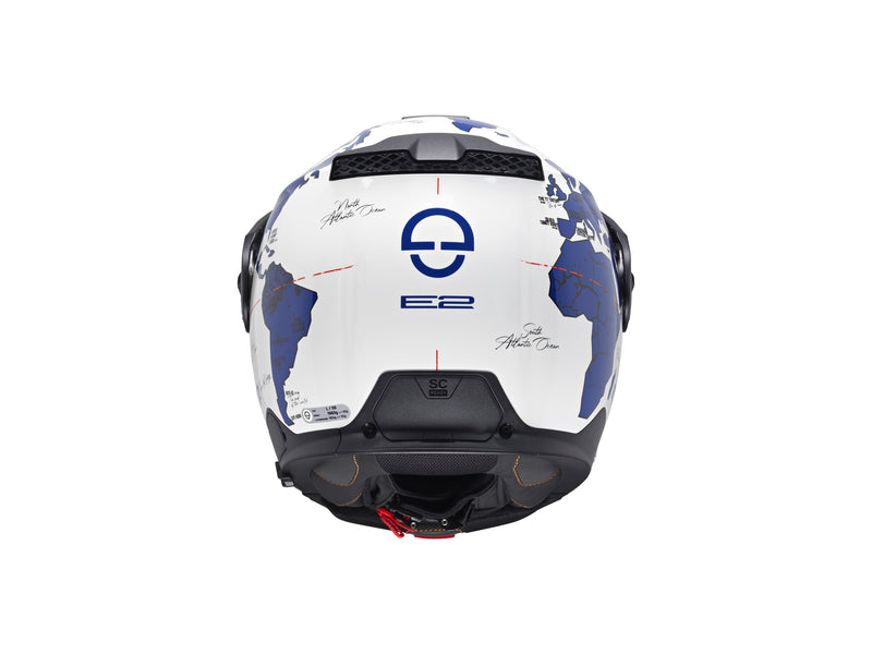 Schuberth E2 Atlas White/Blue Adventurehelm