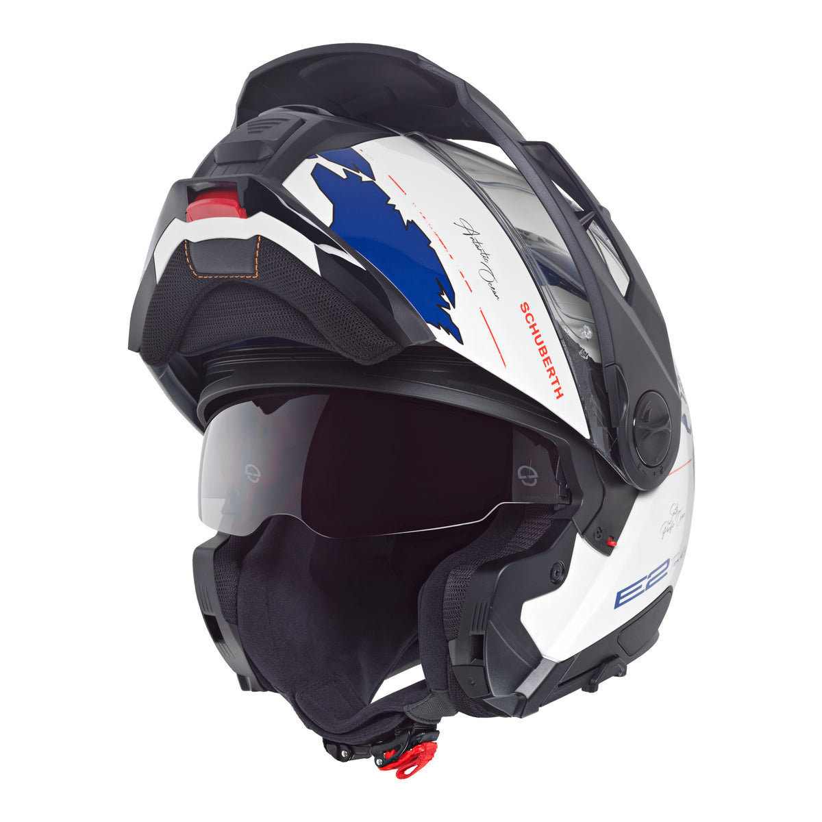 Schuberth E2 Atlas White/Blue Adventurehelm