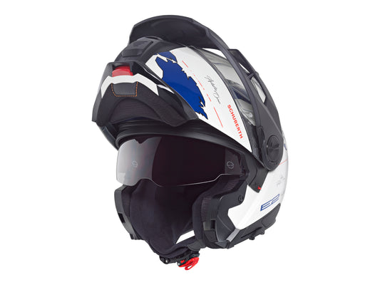 Schuberth E2 Atlas White/Blue Adventurehelm